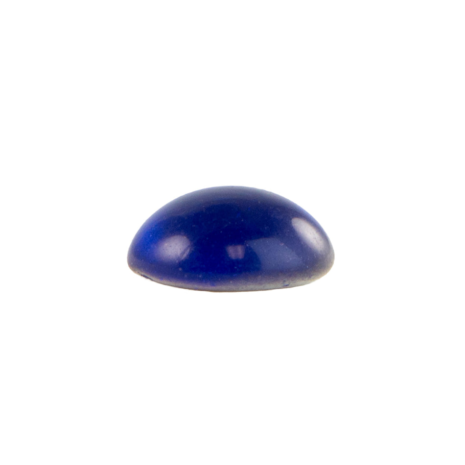 13mm Translucent Sapphire Foiled Glass Round Cabochons (4) cab2006L