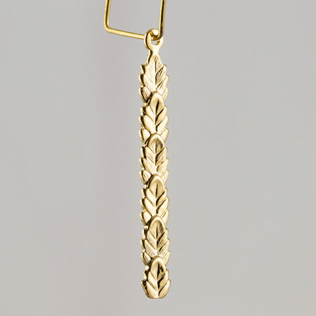 Gold Plated 1 Loop 6 Leaf Layered Pendant 43mm (6) mtl423D