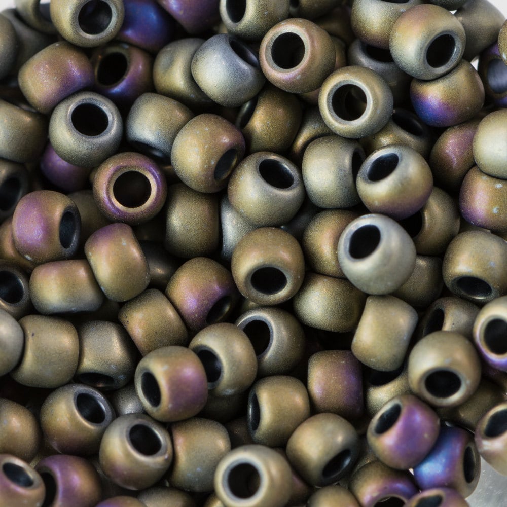 8/0 TOHO ROUND Matte Color Iris Brown Seed Bead (8g)