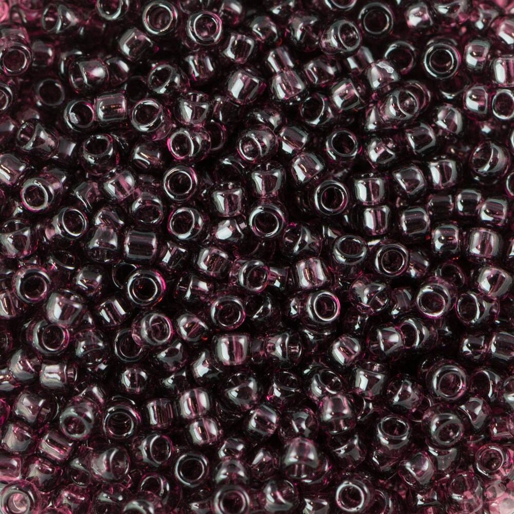 15/0 TOHO ROUND Transparent Amethyst Seed Bead (8g)