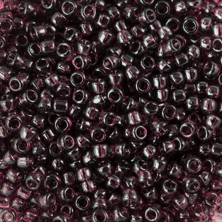 15/0 TOHO ROUND Transparent Amethyst Seed Bead (8g)