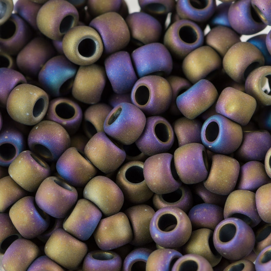 8/0 TOHO ROUND Matte Color Iris Purple Seed Bead (8g)