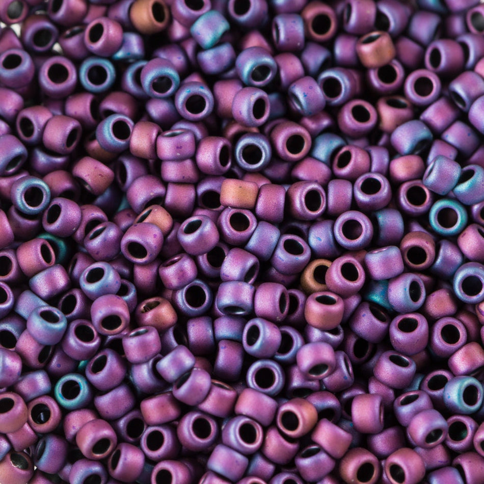 15/0 TOHO ROUND Matte Color Andromeda Seed Bead (8g)