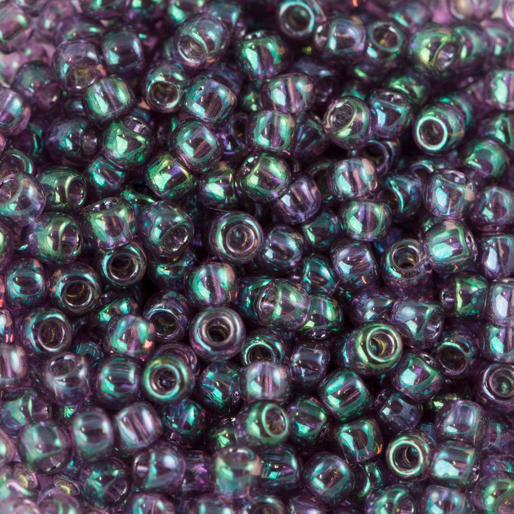 11/0 TOHO ROUND Gold Lustered Hydrangea Seed Bead (8g)