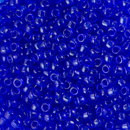 15/0 TOHO ROUND Transparent Cobalt Seed Bead (8g)