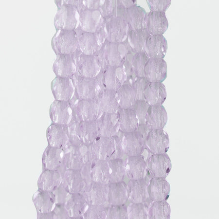 3mm Alexandrite Czech Faceted Firepolish Glass Beads (50)