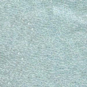 11/0 MIYUKI DELICA Lined Light Aqua AB Seed Bead (8g)