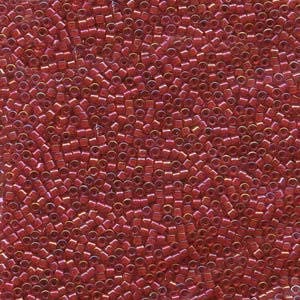 11/0 MIYUKI DELICA Cinnamon Red/Red AB Seed Bead (8g)