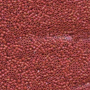 11/0 MIYUKI DELICA Opaque Red Luster Seed Bead (8g)