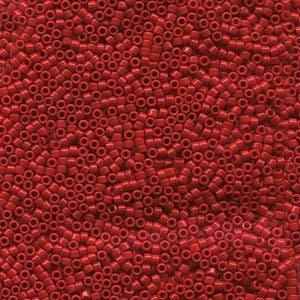 11/0 MIYUKI DELICA Opaque Dark Cranberry Seed Bead (8g)