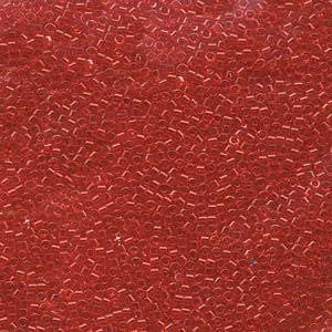 11/0 MIYUKI DELICA Transparent Red Orange Seed Bead (8g)
