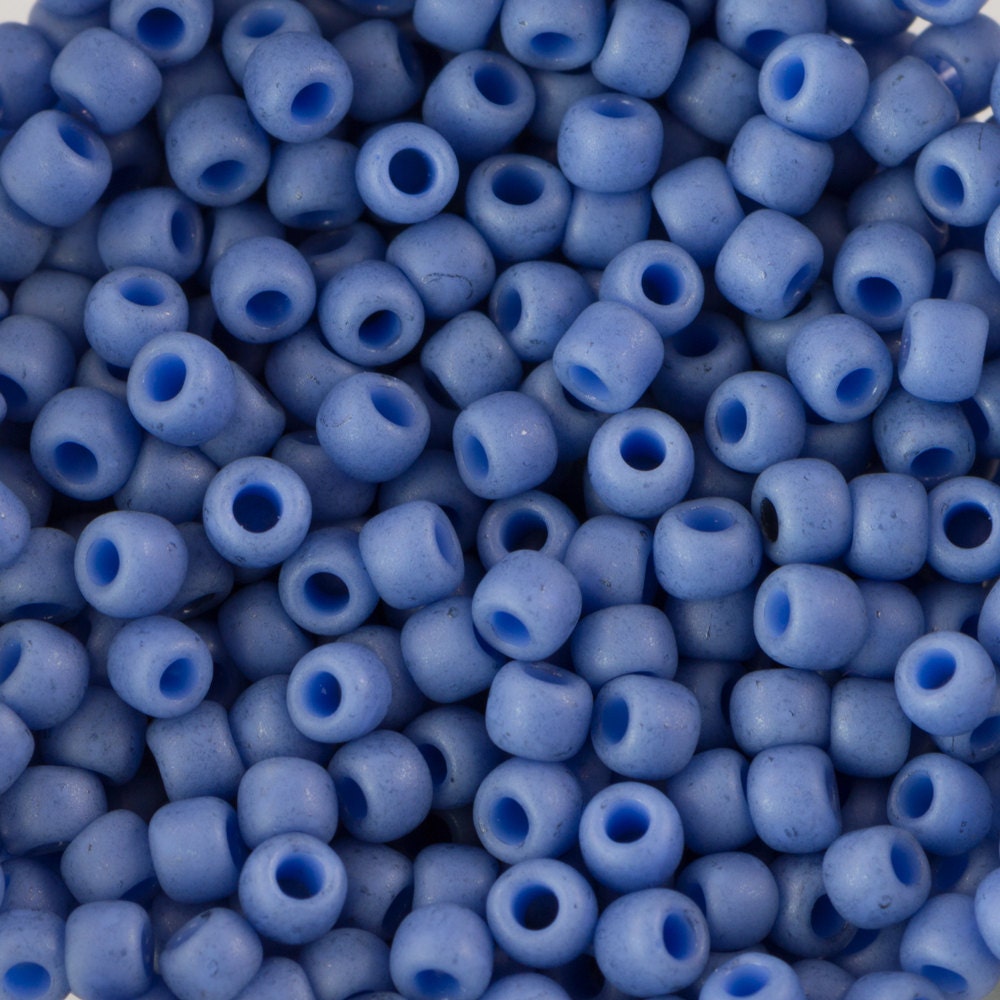 11/0 TOHO ROUND Semi Glazed Soft Blue Seed Bead (8g)