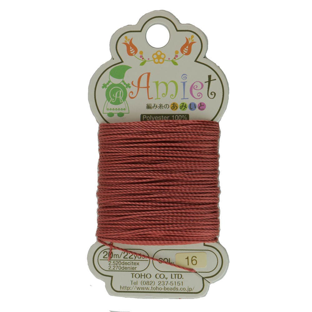 Mahogany Toho Amiet Polyester Thread 22yrds/20m