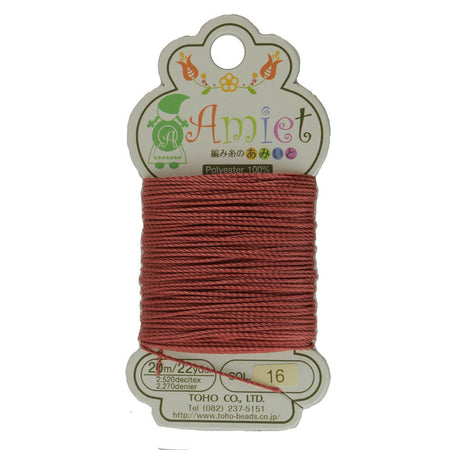Mahogany Toho Amiet Polyester Thread 22yrds/20m