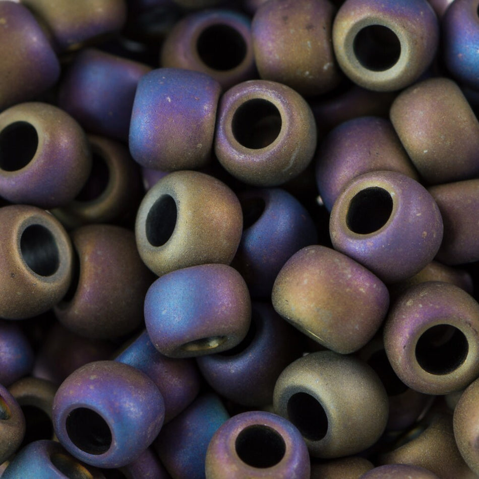 6/0 TOHO ROUND Matte Color Iris Purple Seed Bead (8g)