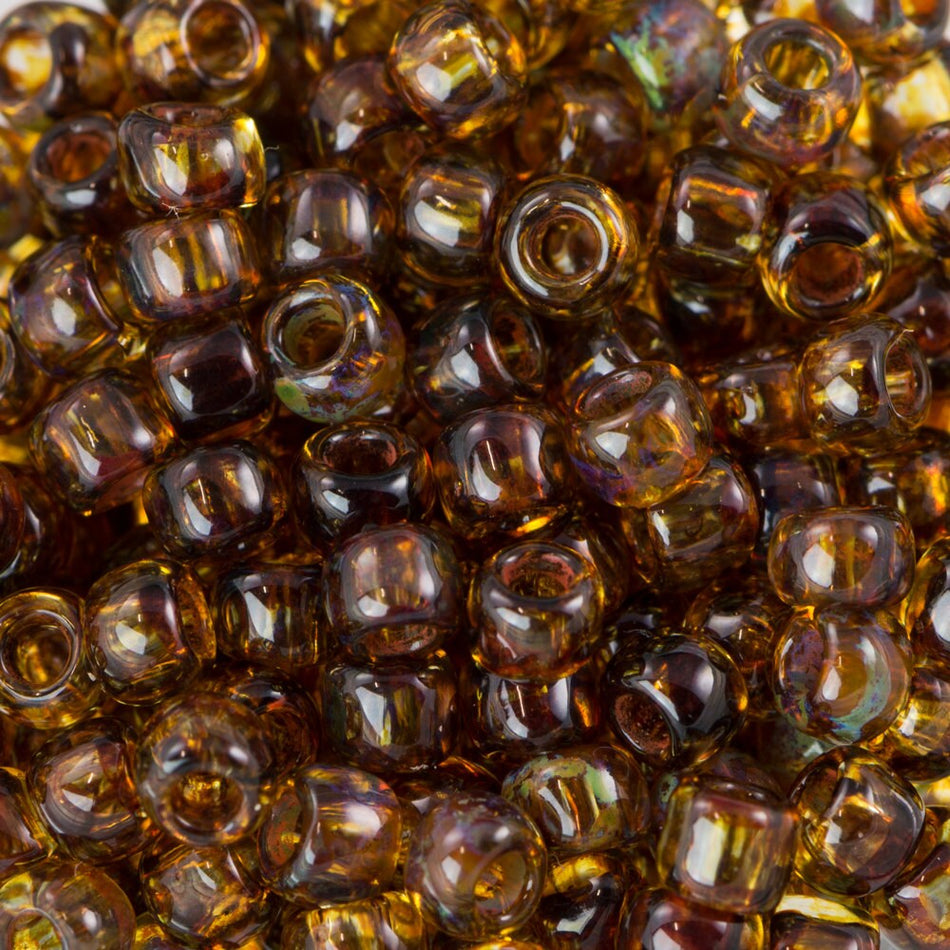 8/0 TOHO ROUND Hybrid Natural Picasso Seed Bead (8g)