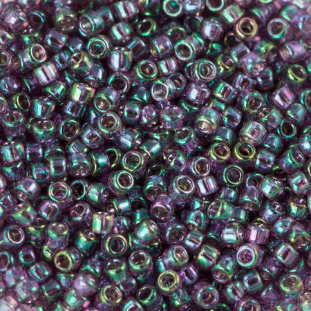 15/0 TOHO ROUND Gold Lustered Hydrangea Seed Bead (8g)