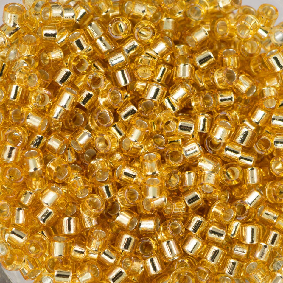 11/0 MIYUKI DELICA Silver Lined Gold Seed Bead (8g)