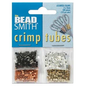 2.00x2.00mm Variety Pack Plated Beadsmith Crimp Tubes