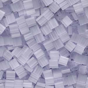 Silk Pale Light Lavender Miyuki Tila Seed Bead 5.0mm 7.2gm Tube TL2563-TB
