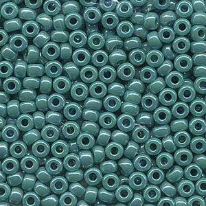 Opaque Turquoise Green AB Miyuki Seed Bead 6/0 20G Tube 6-9412R-TB