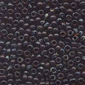 Transparent Picasso Dark Amber Miyuki Seed Bead 6/0 20G Tube 6-94502-TB