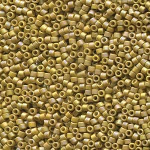 11/0 MIYUKI DELICA Frosted Opaque Glazed Rainbow Pistachio Seed Bead (8g)