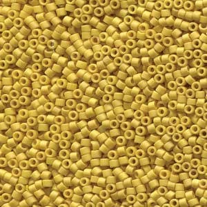 11/0 MIYUKI DELICA Frosted Opaque Glazed Cream Seed Bead (8g)