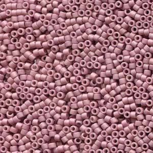 11/0 MIYUKI DELICA Frosted Opaque Glazed Mauve Seed Bead (8g)