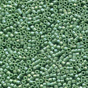 11/0 MIYUKI DELICA Frosted Opaque Glazed Rainbow Shamrock Seed Bead (8g)