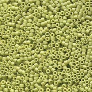 11/0 MIYUKI DELICA Frosted Opaque Glazed Honeydew Seed Bead (8g)