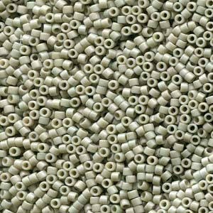 11/0 MIYUKI DELICA Frosted Opaque Glazed Gray Seed Bead (8g)
