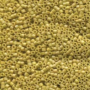 11/0 MIYUKI DELICA Frosted Opaque Glazed Rainbow Yellow Seed Bead (8g)