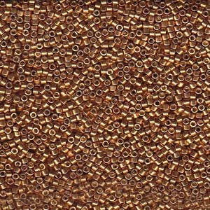 11/0 MIYUKI DELICA Duracoat Galvanized Yellow Gold Seed Bead (8g)