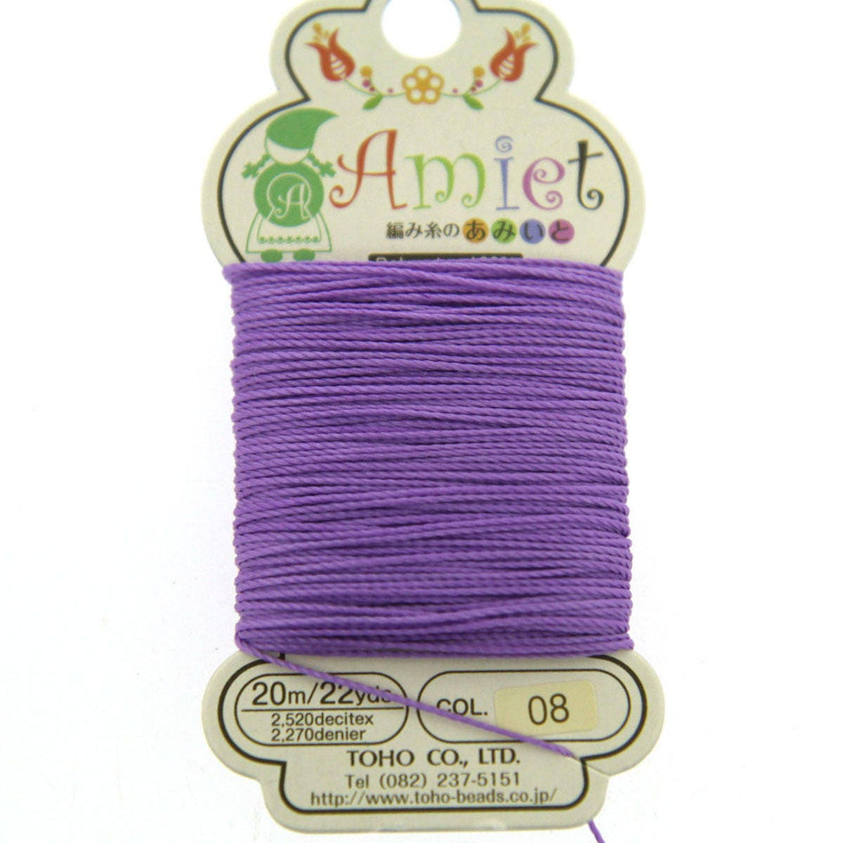Lilac Toho Amiet Polyester Thread 22yrds/20m