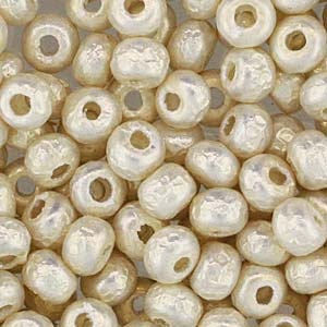 Baroque Pearl White Miyuki Seed Bead 6/0 (4mm) 6.8gm Tube 6-93951-2TB