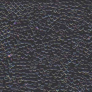 Metallic Veriegrated Blue Miyuki Cube Seed Bead 1.8mm 8.2gm Tube