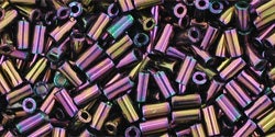 Metallic Iris Purple Toho Bugle Beads Size #1 (3mm) 2.5" Tube TB-01-85/c