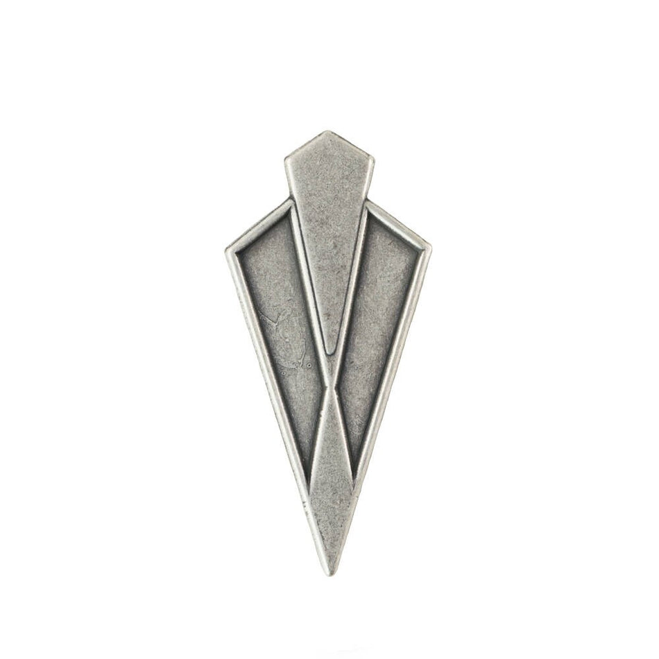 No Hole Sterling Silver Ox Large Layered Deco Pendant 51x24mm (4) mtl509C