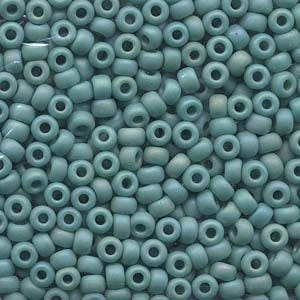 Matte Opaque Turquoise Green AB Miyuki Seed Bead 6/0 (4mm) 20gm Tube 6-9412FR-TB