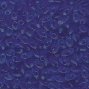 Matte Transparent Sapphire Miyuki Long Magatama Seed Beads 4x7mm 8.5G Tube LMA-150F-TB