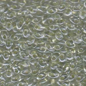 Sparkle Celery Lined Crystal Miyuki Long Magatama Seed Beads 4x7mm 8.5G Tube LMA-1527-TB