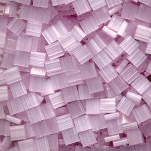 Silk Pale Lavender Miyuki Tila Seed Bead 5.0mm 7.2gm Tube TL2564-TB
