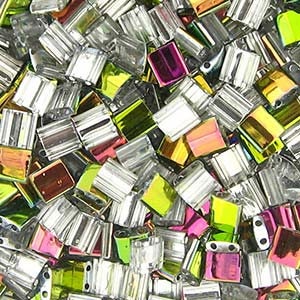 Crystal Vitrail Miyuki Tila Seed Bead 5.0mm 7.2gm Tube TL4552-TB