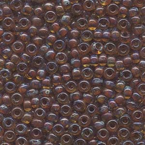Transparent Picasso Saffron Miyuki Seed Bead 6/0 20G Tube 6-94501-TB