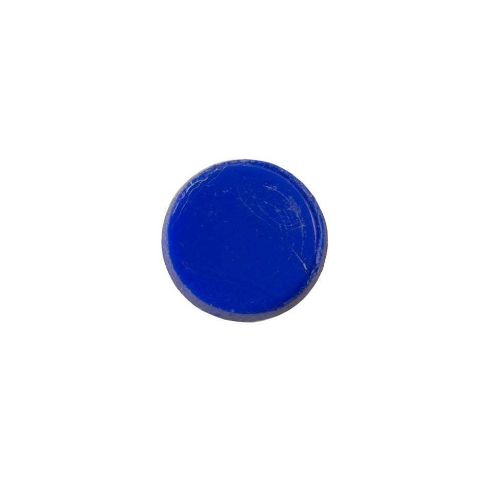 Vintage Blue Mosaic Glass Cabochons with Green White Gold 8mm (4) cab878M