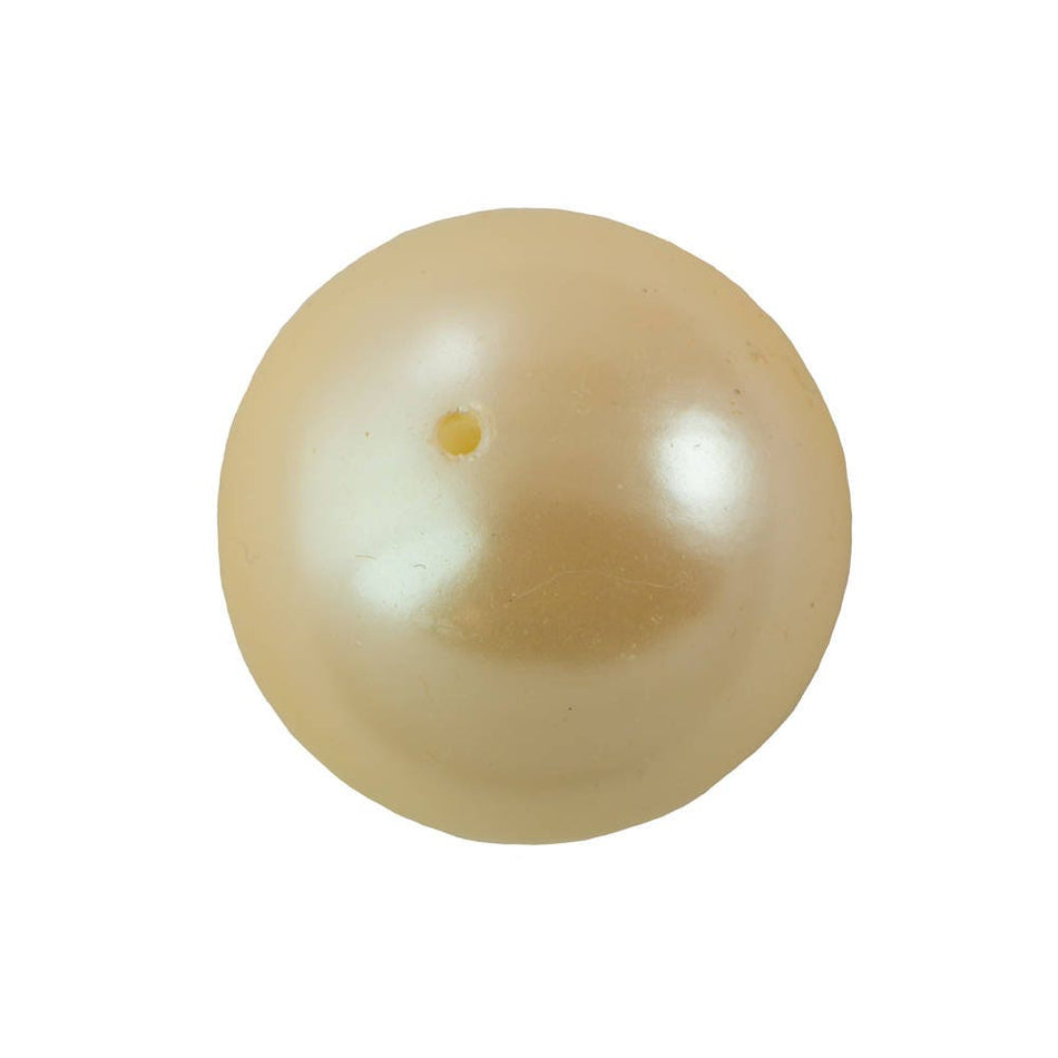 Jumbo Vintage Japanese Ivory Creme Acrylic Pearl Beads 22mm (2) jpn015A
