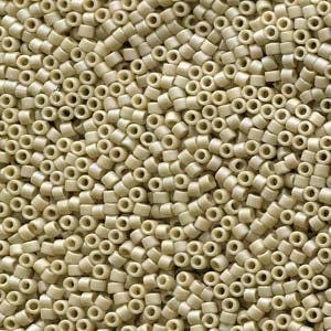 11/0 MIYUKI DELICA Frosted Opaque Glazed Rainbow Ivory Seed Bead (8g)