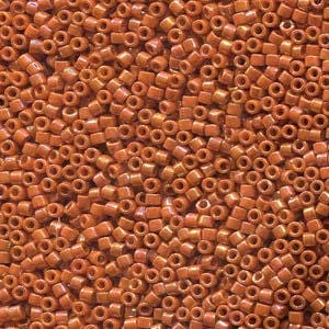 11/0 MIYUKI DELICA Opaque Glazed Burnt Orange Seed Bead (8g)