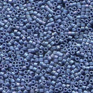 11/0 MIYUKI DELICA Frosted Opaque Glazed Rainbow Nebula Blue Seed Bead (8g)
